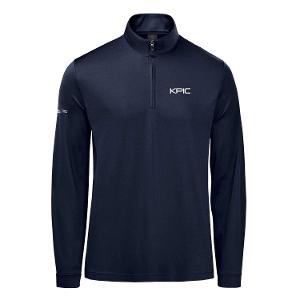 MEN'S MONTEREY 1/4 ZIP PULLOVER- NAVY with KPIC-CF34990