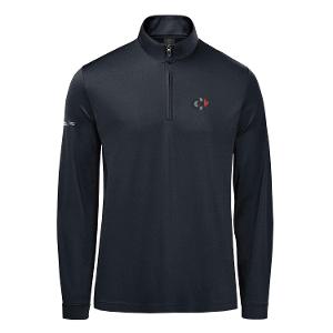 MEN'S MONTEREY 1/4 ZIP PULLOVER - BLACK with CCL-CF35093