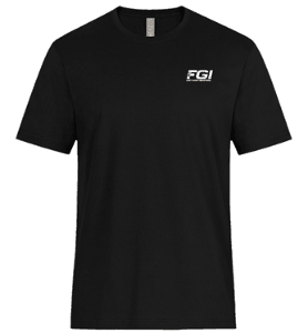 ATC 24EVER™ RING SPUNCOTTON TEE – BLACK with FGI Heat Transfer-CF34762
