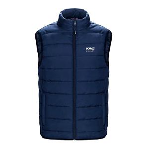 YOUTH PUFFY VEST - NAVY with KAG Embroidery-CF34627