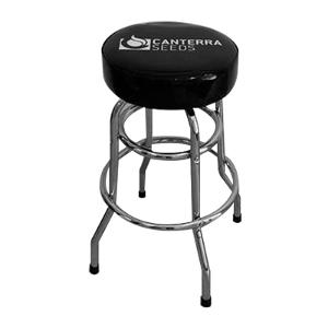 Backless Swivel Bar Stool-Black