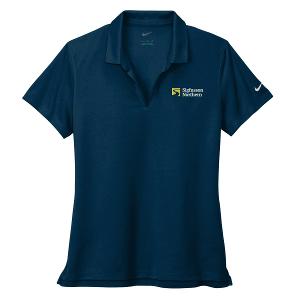 NIKE DRI-FIT MICRO PIQUE 2.0 LADIES' POLO - NAVY with Sigfusson Northern-CF33237
