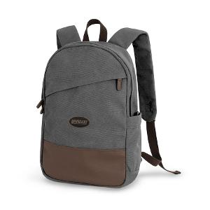 KOI® CANVAS BACKPACK - Faded Grey with PVC Patch -CF34182