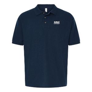 M& O RING-SPUN PIQUÉ POLO - NAVY with KAG Embroidery-CF34650