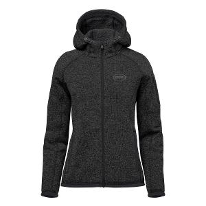 WOMEN'S AVALANTE FULL ZIP FLEECE HOODY - BLACK HEATHER with Bourgault One Color - 2024-CF34159