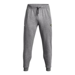 UNDER ARMOUR MEN'S RIVAL FLEECE SWEATPANT - GREY HEATHER with Highline Oval - 3.00" Wide -CF34228