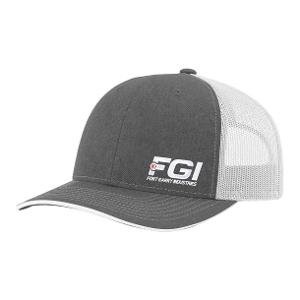 HEATHER GREY 60/40 W/ PREMIUM TRUCKER MESH CAP
