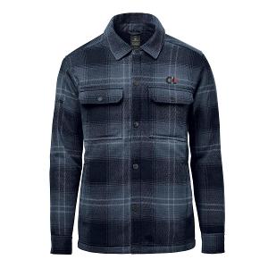 MEN'S HIGHLAND SHERPA LINED PLAID JACKET - MIDNIGHT DUSK PLAID with CCL-CF33555