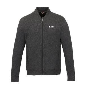 PARKVIEW - ADULT POLYESTER FULL-ZIP SWEATSHIRT - CHARCOAL with KAG Embroidery-CF33959