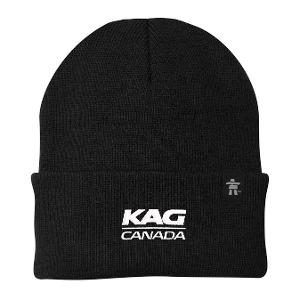 URBAN NORTH™ 100% ACRYLIC RIB KNIT CUFF TOQUE BK with KAG Embroidery-CF34010