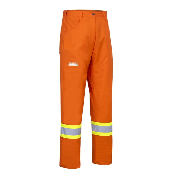 FR WORKPANTS WITH ARC FLASH 4' STRIPING-ORANGE
