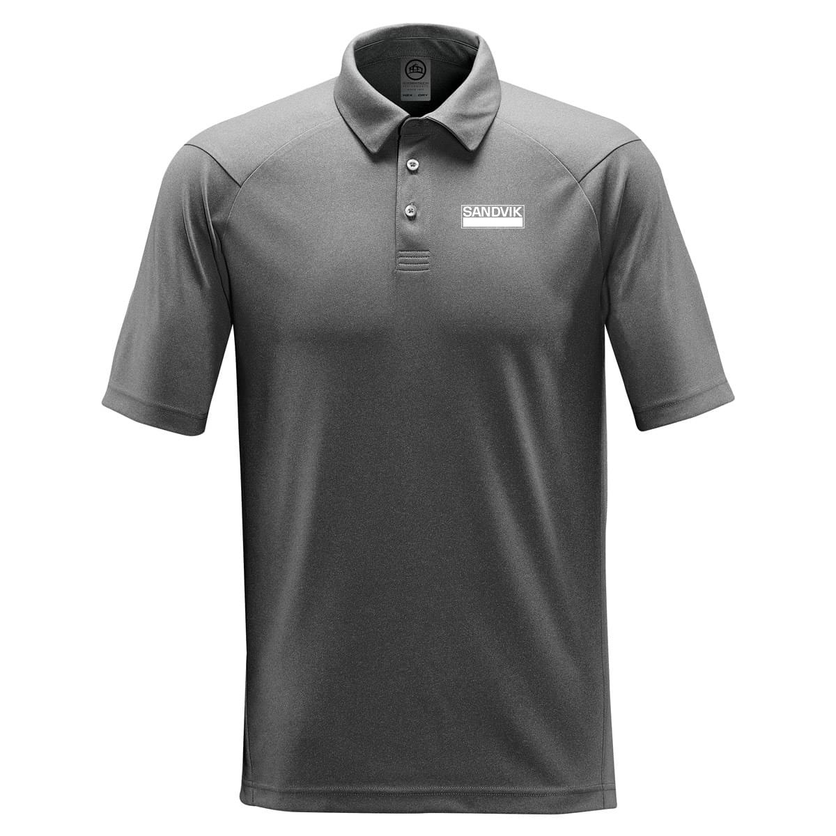 MEN'S MISTRAL HEATHERED POLO - DOLPHIN