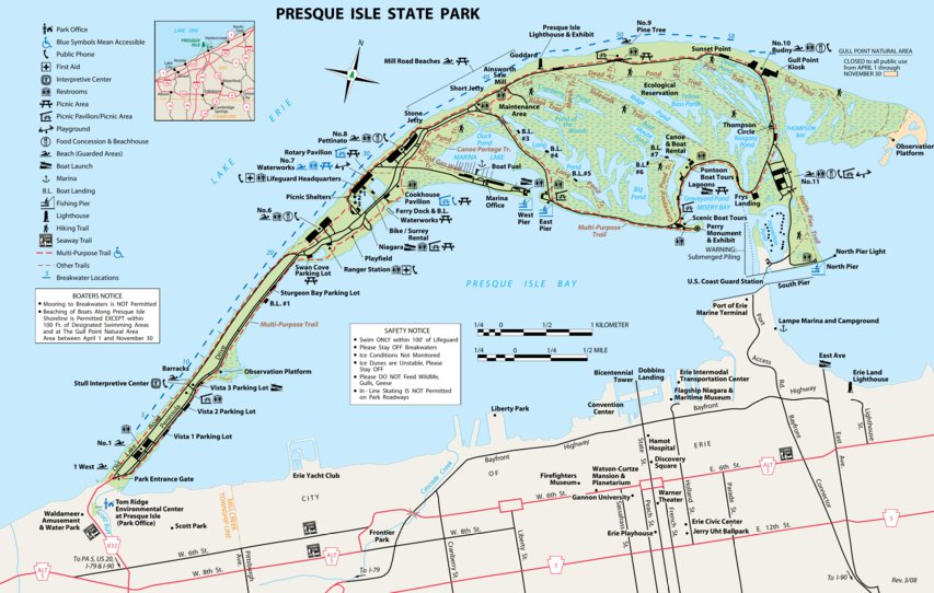 Presque Isle State Park Map - Maps For You
