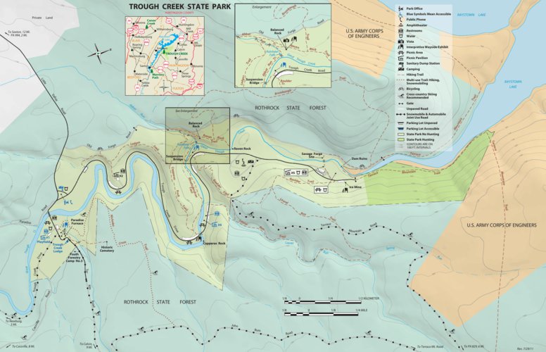 Trough Creek State Park Map Trough Creek State Park Map - Avenza Systems Inc. - Avenza Maps