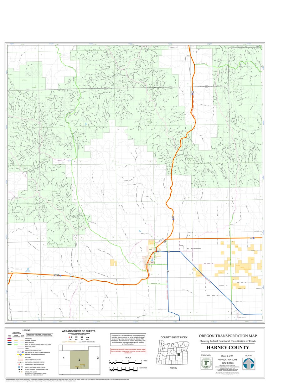 Harney County Oregon Map Harney County Sheet 2 - Avenza Systems Inc. - Avenza Maps