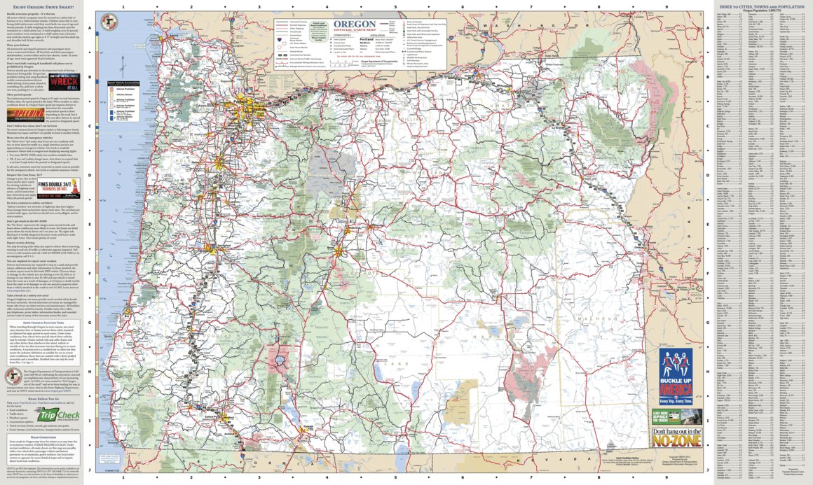 Oregon Trip Check Map Oregon Highways Avenza Systems Inc Avenza Maps