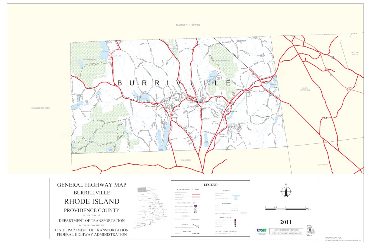 Map Of Burrillville Ri Highway Map Of Providence County (Burrillville) - Rhode Island - Avenza  Systems Inc. - Avenza Maps