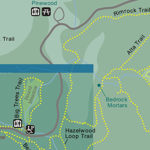 giant forest trail map