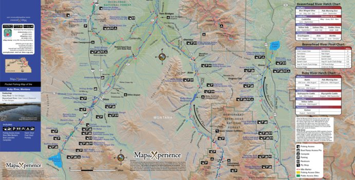 Beaverhead River Access Map Ffo Ruby Rvr. Fishing Map - Montana - Fly Fishing Outfitters - Avenza Maps