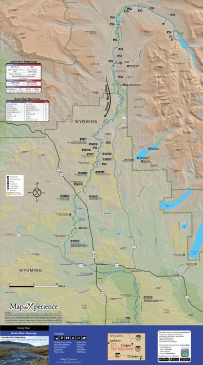 Green River Fishing Map Ffo Green River Wyoming - Fly Fishing Outfitters - Avenza Maps
