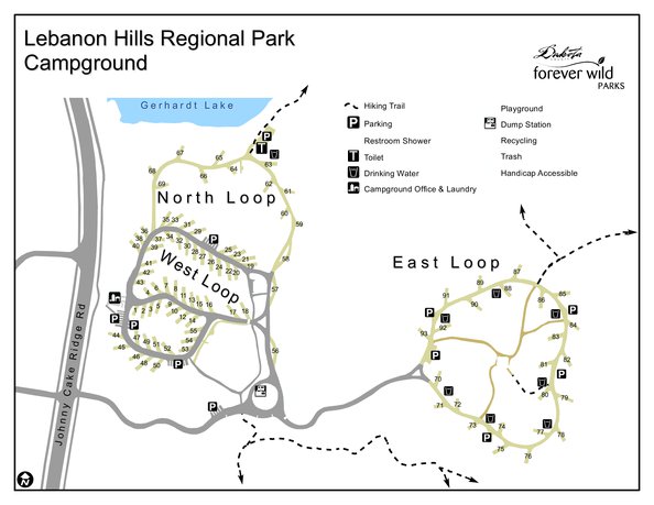 Lebanon Hills Regional Park Campground Dakota County Minnesota Avenza Maps