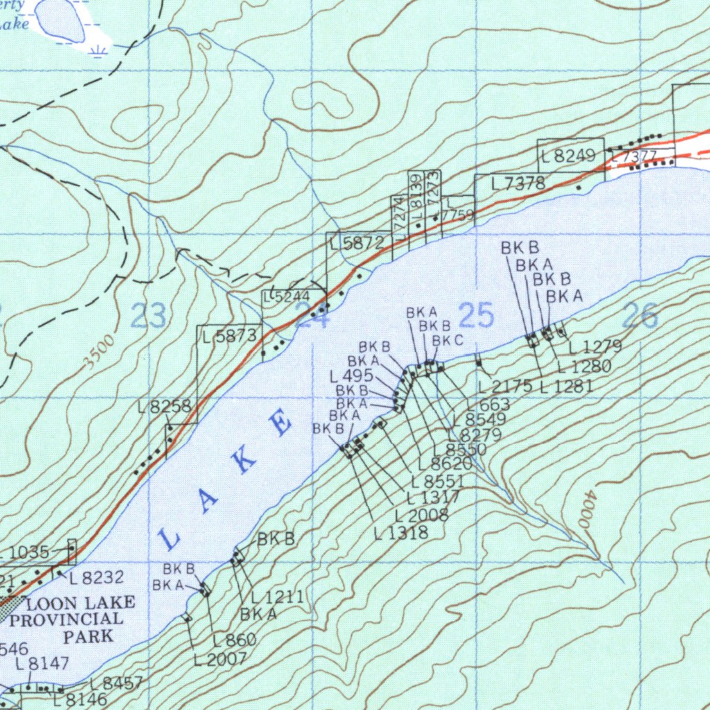 Loon Lake Bc Map 092P03) Loon Lake Bc - Natural Resources Canada - Avenza Maps