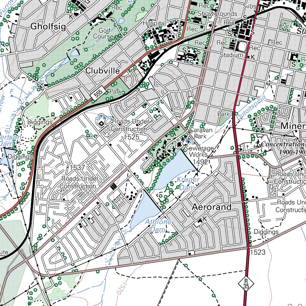 Middelburg South Africa Map 2529Cd Middelburg (Mpumalanga) - Chief Directorate: National Geo-Spatial  Information - Avenza Maps