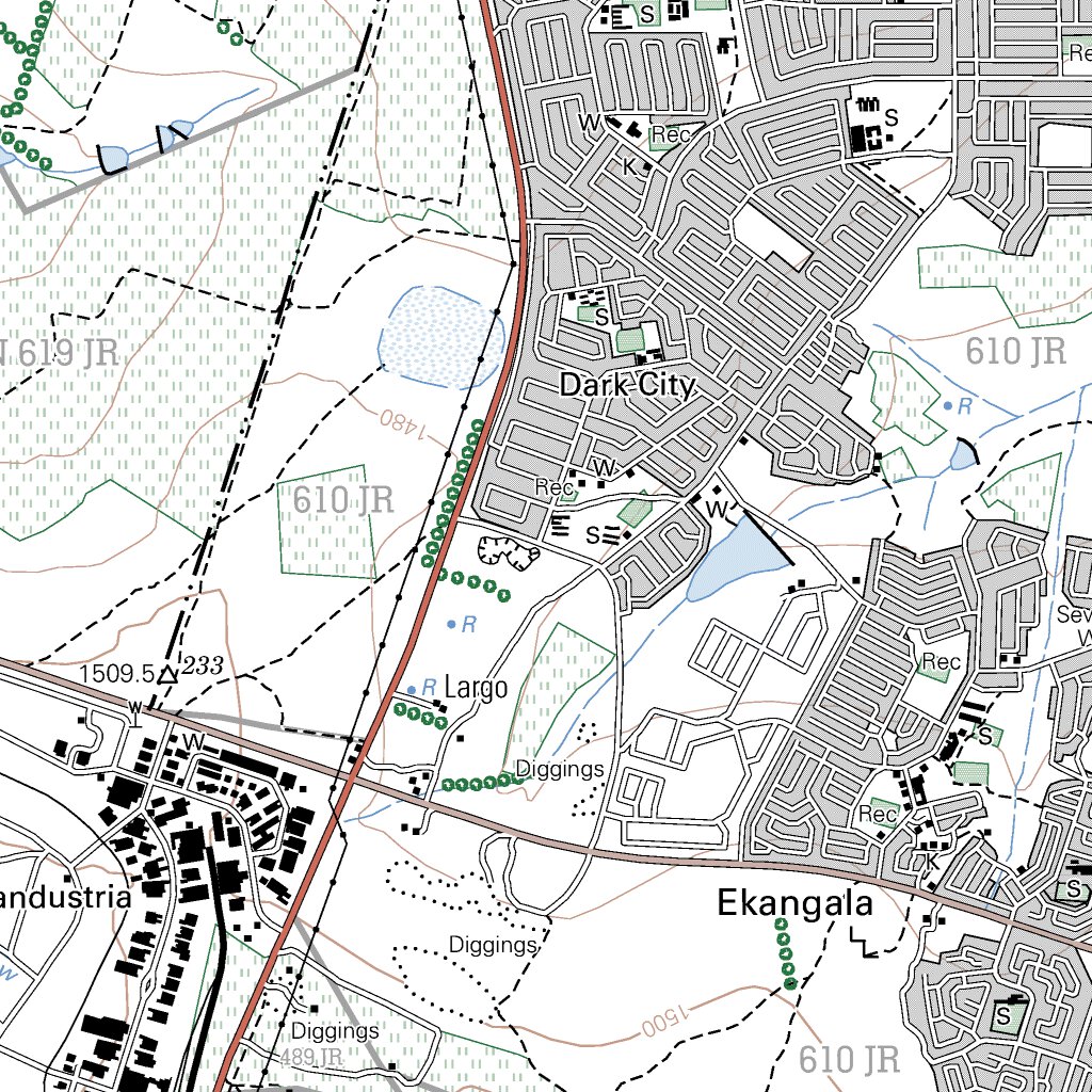 Topographical Map 2528da Cullinan 2528Da Cullinan - Chief Directorate: National Geo-Spatial Information -  Avenza Maps
