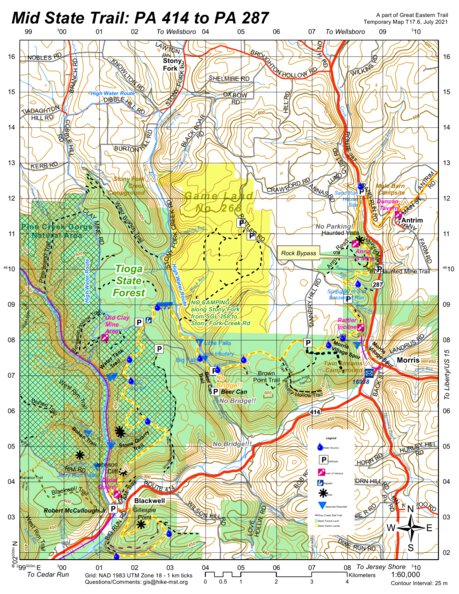 Mid State Trail Map Pdf Mid State Trail Section 17 Mid State Trail Association Inc Avenza Maps