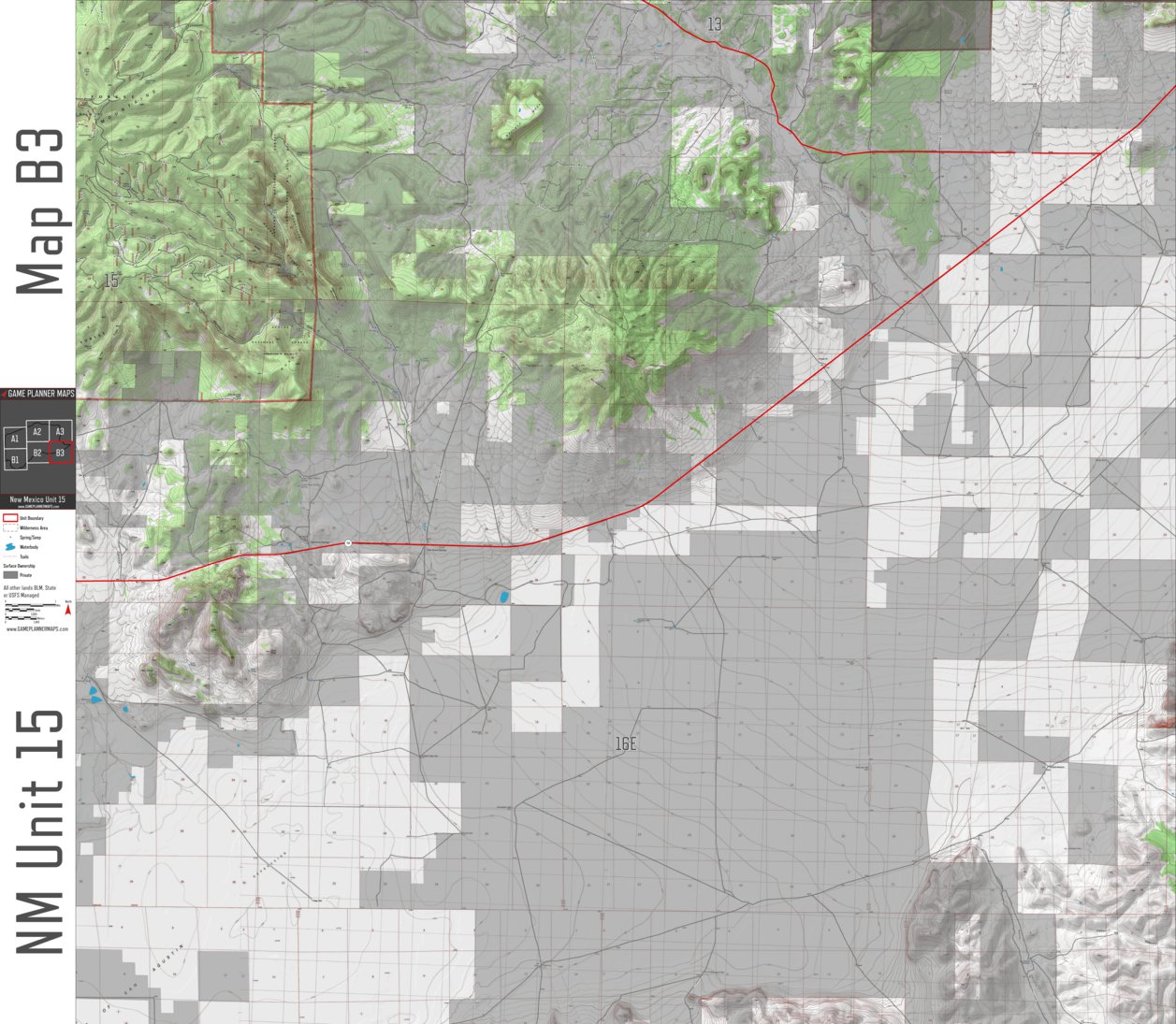New Mexico Big Game Unit Map E8D