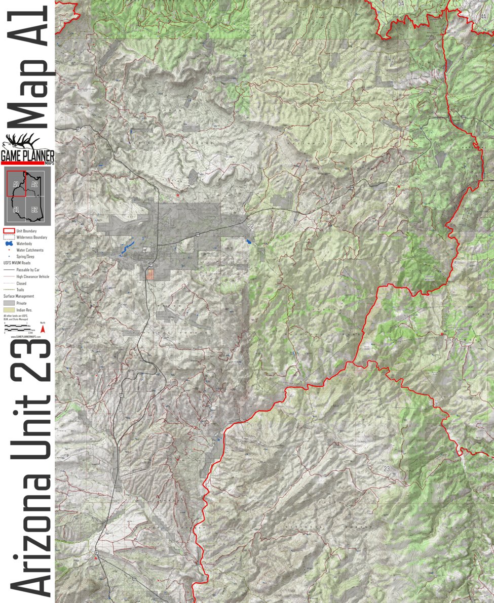 Arizona Unit 23 - Game Planner Maps - Avenza Maps