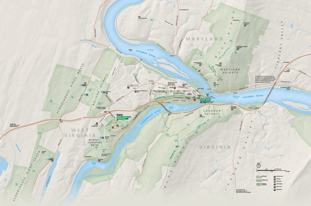 Harpers Ferry National Park Map Harpers Ferry National Historical Park - Us National Park Service - Avenza  Maps
