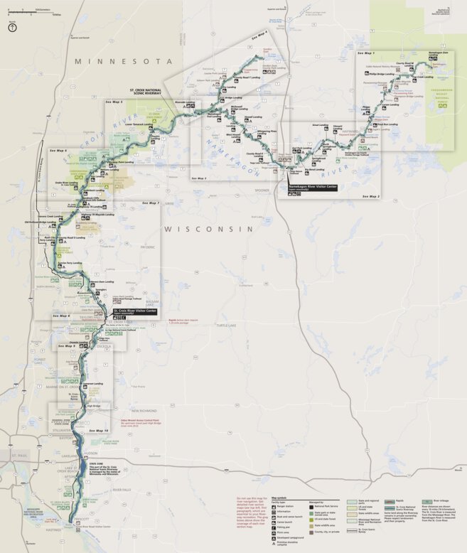 St Croix National Scenic Riverway Map Saint Croix National Scenic Riverway - Us National Park Service - Avenza  Maps