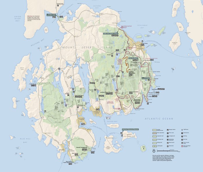 Acadia National Park Map Acadia National Park - Us National Park Service - Avenza Maps