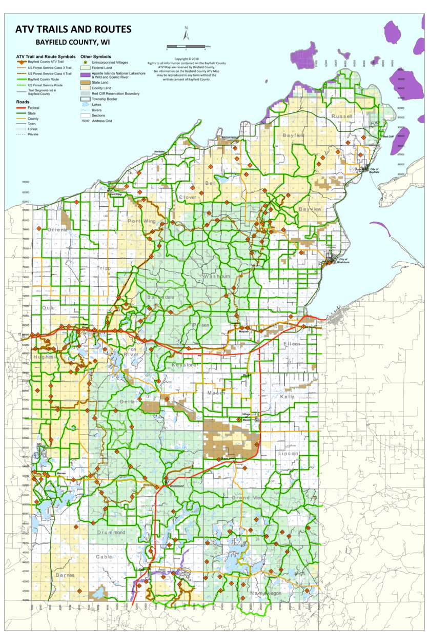 M53 - the route. Number of trails on the map M53 - the route. Number of trails on the map