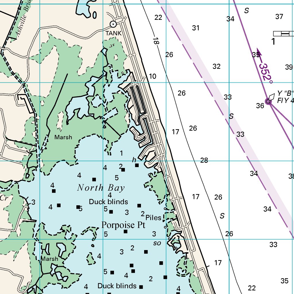 Back Bay Virginia Map Virginia Beach To Back Bay - Williams & Heintz Map Corporation - Avenza Maps