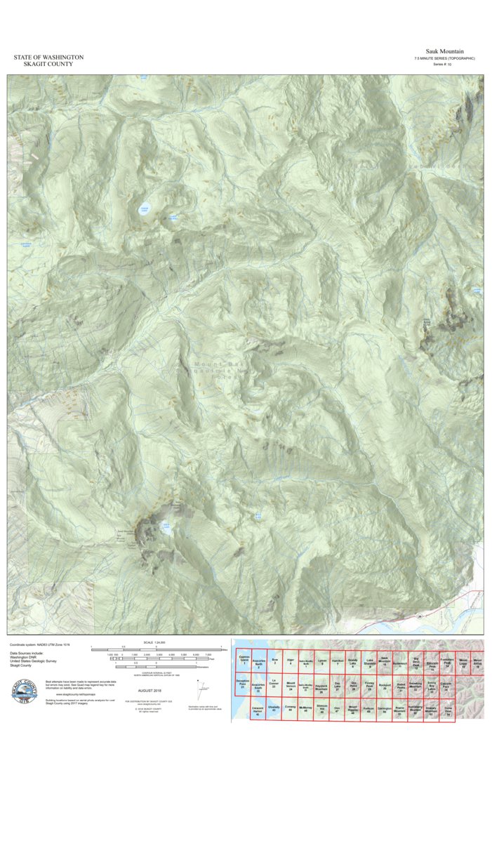 Sauk County Gis Map 2018 Skagit Topo Sauk Mountain - Skagit County Gis - Avenza Maps