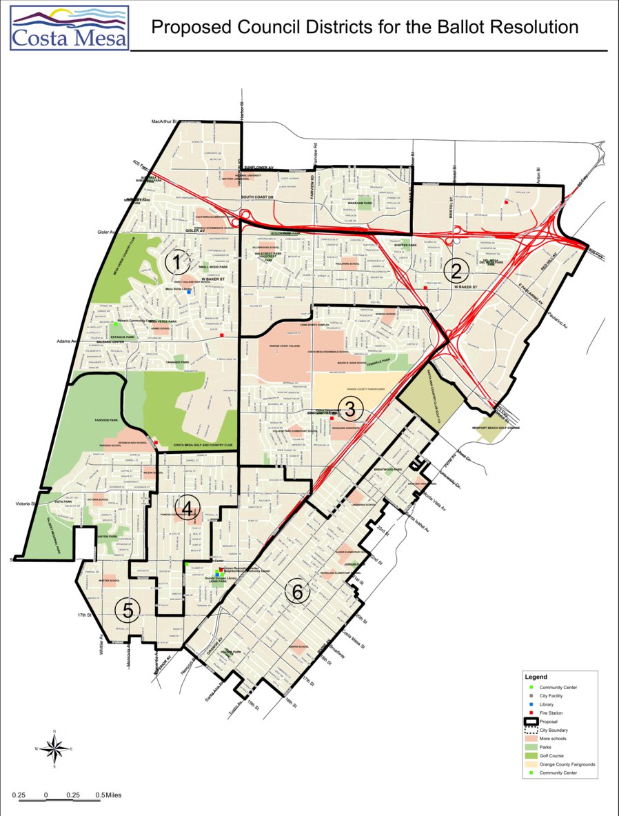 City Of Mesa District Map