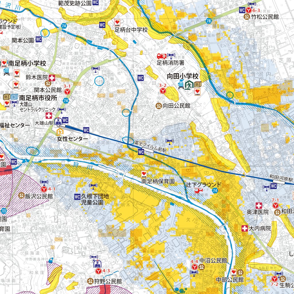 南足柄市防災ハザードマップ Buyodo Corp Avenza Maps 南足柄市防災ハザードマップ Buyodo Corp Avenza Maps