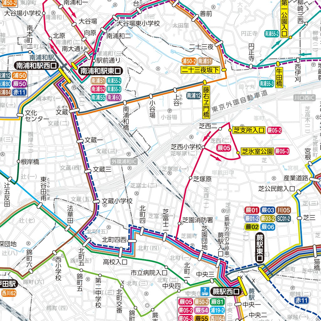 国際興業バス路線図 Buyodo Corp Avenza Maps