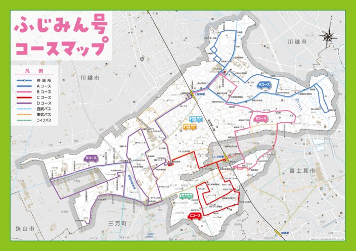 ふじみ野市公共バスマップ Buyodo Corp Avenza Maps