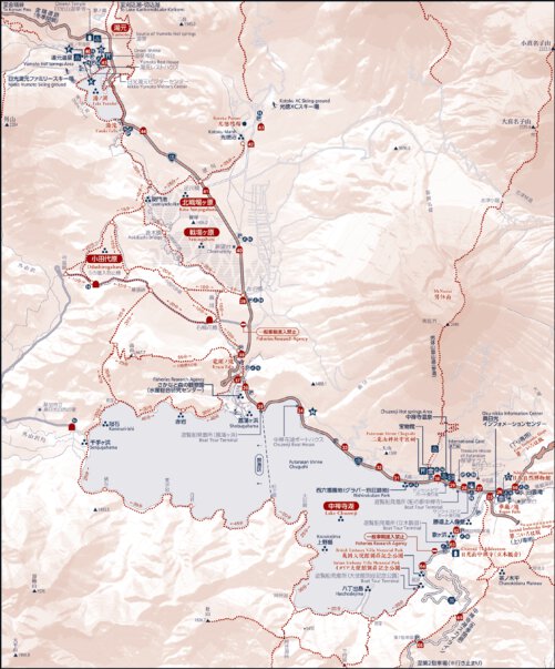 日光観光マップ Nikko Tourist Map Buyodo Corp Avenza Maps