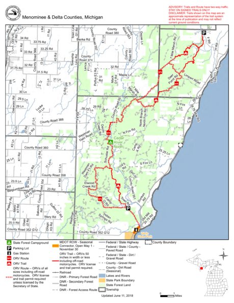 Michigan Dnr Trail Maps Forest Islands Trail And Route Mi Dnr Avenza Maps