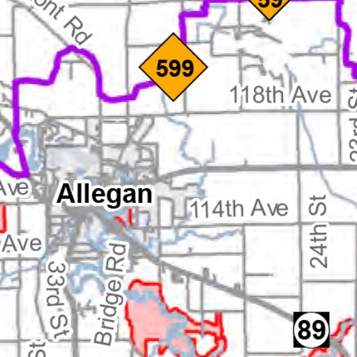 Allegan County Snowmobile Trail Map Allegan County Snowmobile Trails - Mi Dnr - Avenza Maps