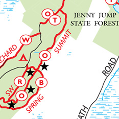 Jenny Jump State Forest Trail Map Jenny Jump State Forest - Nj State Parks - New York-New Jersey Trail  Conference - Avenza Maps
