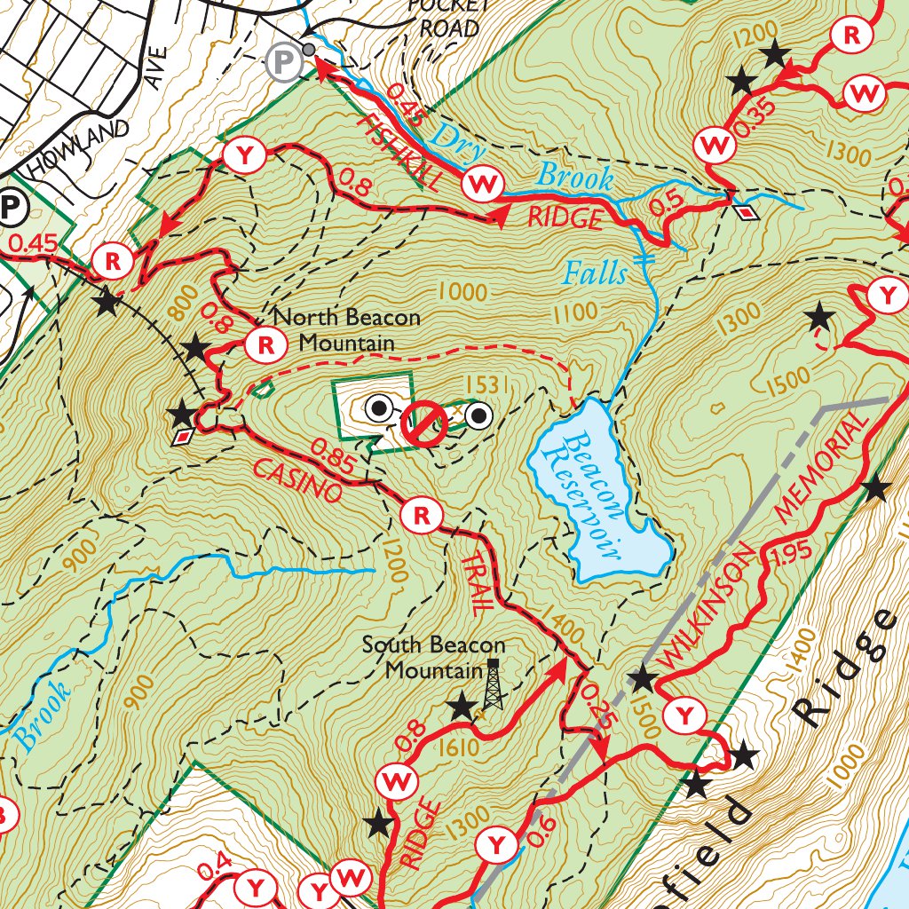 Mount Beacon Trail Map East Hudson (Hudson Highlands North - Map 102) : 2018 : Trail Conference -  New York-New Jersey Trail Conference - Avenza Maps