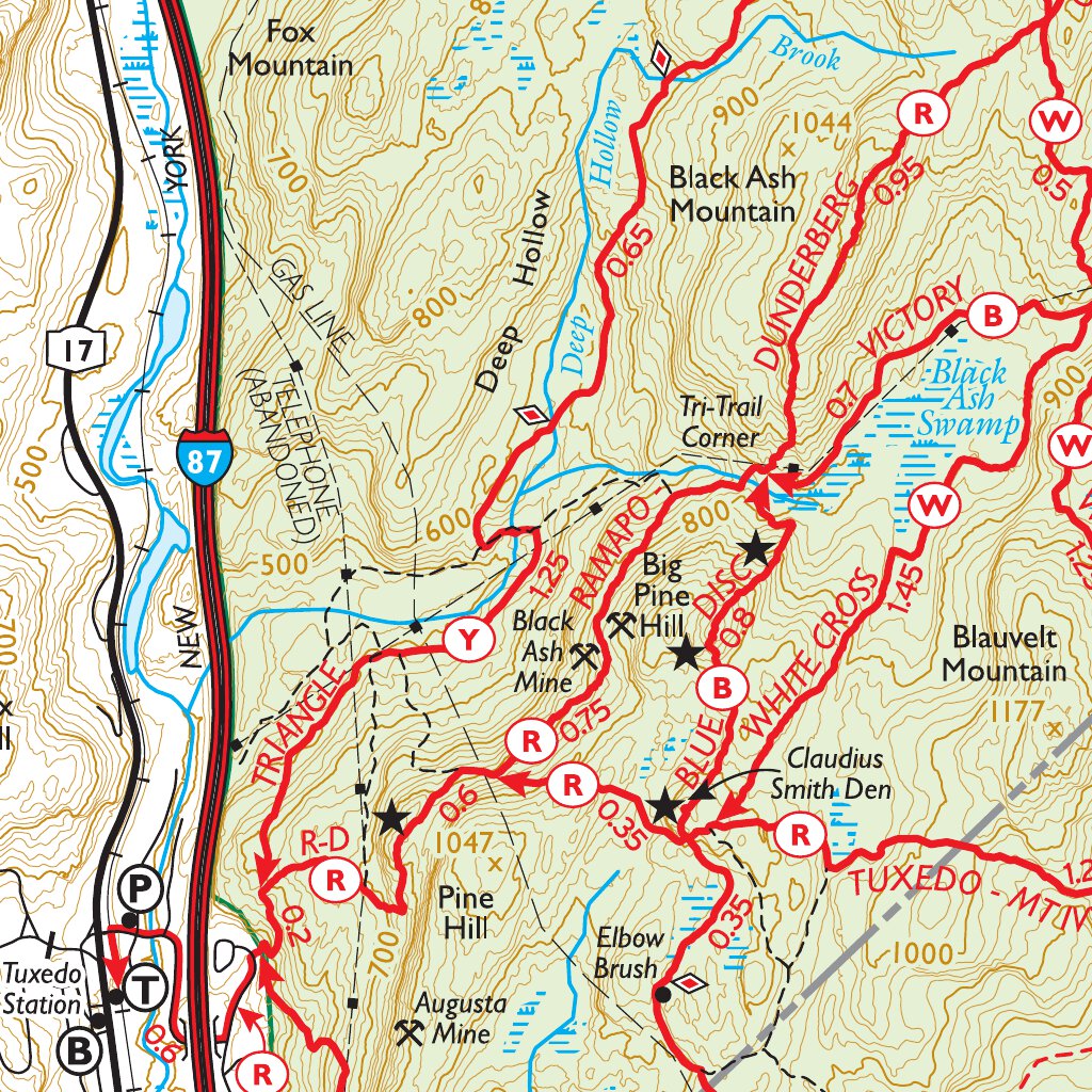 harriman trail map