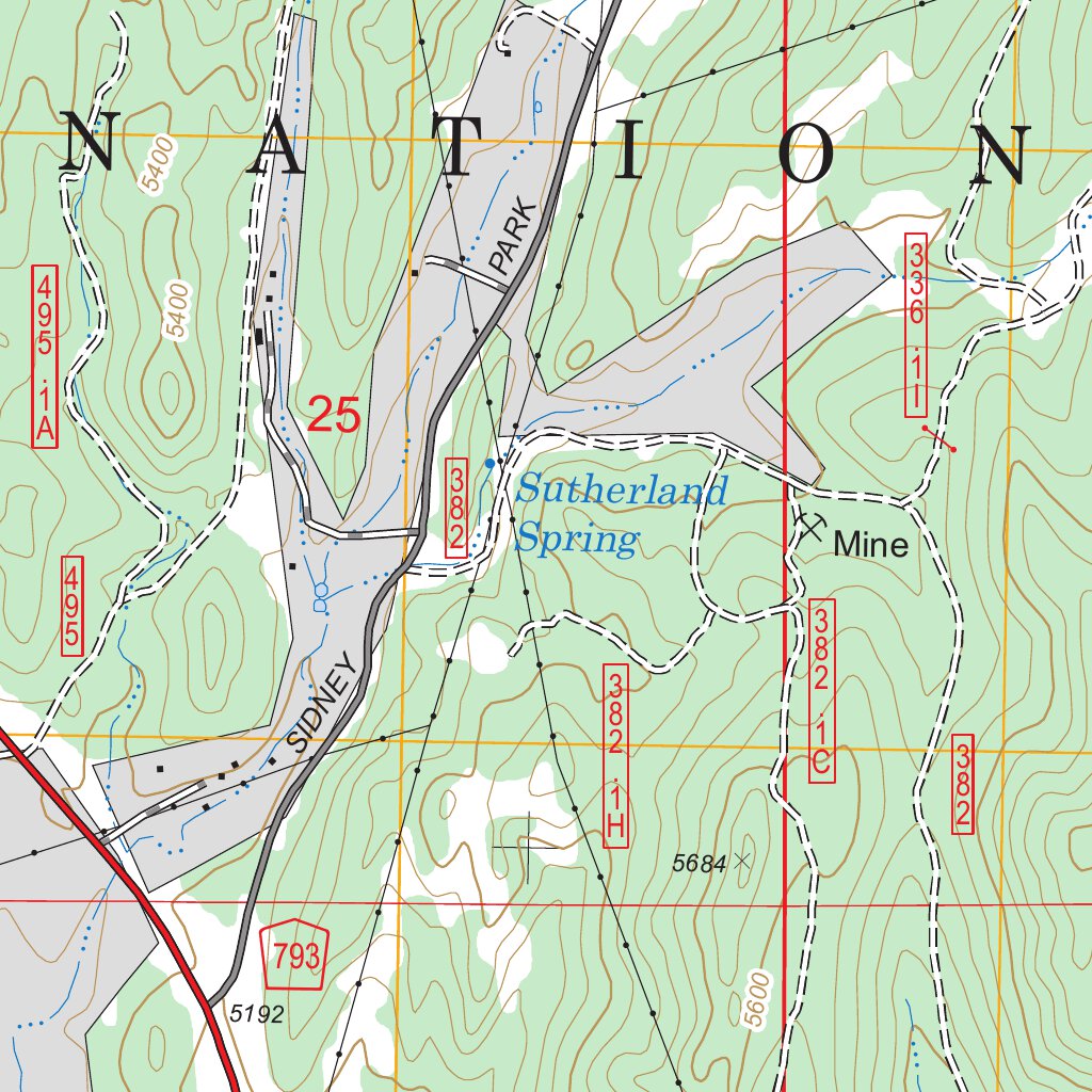 Cicero Peak, SD - US Forest Service - Topo - Avenza Maps