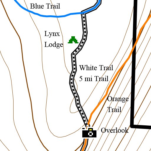 Camp Cutler GeoPDF Trails Map Volunteer with BSA Avenza Maps