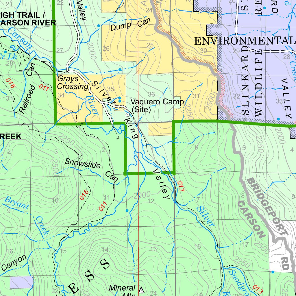 Carson Ranger District Map Humboldt-Toiyabe Nf Carson Ranger District South Half Forest Visitor Map  2016 - Us Forest Service R4 - Avenza Maps